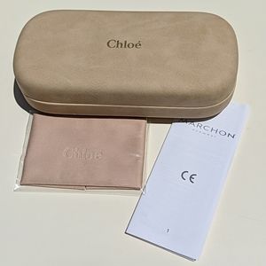 NEW Chloe sunglasses case with cleaning cloth